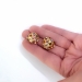 Vintage Gemstone Sputnik Earrings 6.78ct t.w. 1960's Multi-Gemstone Clip Earrings 18k Yellow Gold