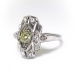 Antique Diamond Cocktail Ring Circa 1920's .76ct. tw. Old Mine Cut Edwardian Statement Engagement Ring 18k White Gold