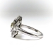 Antique Diamond Cocktail Ring Circa 1920's .76ct. tw. Old Mine Cut Edwardian Statement Engagement Ring 18k White Gold