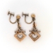 Antique Turquoise Pearl Chandelier Earrings Circa 1880's Victorian .66ct t.w. 14k Yellow Gold Wedding Chandelier Drops