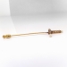 Antique Diamond Pearl Jabot Pin Circa 1900's .49ct t.w. Old European Cut Diamond Victorian Sword Pin Brooch Circa 1880's 14k Yellow Gold