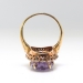 Antique Amethyst Diamond Ring Circa 1900's 6.11ct t.w. Old European Cut Halo Unique Statement Engagement Ring 14k Yellow Gold