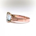 Vintage Emerald Cut Aquamarine Ring Circa 1950's Vintage 2.87ct Cocktail Wedding Engagement Birthstone 14k Yellow Gold Solitaire Ring