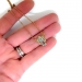 Vintage Aquamarine Diamond Pendant Circa 1940's 1.46ct t.w. Emerald Cut Rose Gold Wedding Graduation Gift 14k Gold 17' Inches