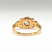 Antique Diamond Engagement Ring Circa 1900's .62ct Old European Cut Solitaire Unique Filigree Anniversary Ring 18k Yellow Gold 