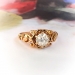 Antique Diamond Engagement Ring Circa 1900's .62ct Old European Cut Solitaire Unique Filigree Anniversary Ring 18k Yellow Gold 