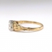 Vintage Diamond Engagement Ring Circa 1940's .27ct Antique Old European Cut Solitaire Wedding Promise Ring 14k Two Tone Yellow White Gold