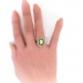 Antique Opal Green Garnet Ring Circa 1900's 2.53ct t.w. Art Nouveau Tsavorite Old European Cut Diamond Halo Unique Ring 14k Yellow Gold