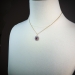 Antique Ruby Diamond Pendant Circa 1900's 2.27ct t.w. Old European Cut Diamond Halo Synthetic Ruby Necklace Charm 18k Silver 14k Chain 16'