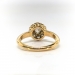 Antique Diamond Engagement Ring .88ct t.w. Circa 1899 Victorian Old European Cut Halo Wedding Ring 18k Yellow Gold