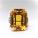 Vintage Citrine Ruby Diamond Cocktail Ring Circa 1940's 39.95ct t.w. Emerald Cut Retro Estate Antique Birthstone Statement Ring 14k Gold