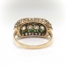 Antique Diamond Green Garnet Ring 1.73ct t.w. Circa 1900's Old European Cut Demantoid Tsavorite Anniversary Wedding Ring 14k Yellow Gold