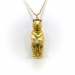 Estate Diamond Bear Pendant Vintage .08ct t.w. Solid Gold Round Diamond Mama Bear Teddy Bear Cub Animal Necklace 18k 14k Yellow Gold