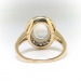 Estate Moonstone and Diamond Halo Ring 14k 