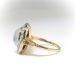 Estate Moonstone and Diamond Halo Ring 14k 