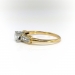 Antique Diamond Engagement Ring Edwardian 1923 .31ct t.w. Vintage Transitional Cut Diamond Wedding Ring 14k 18k Two Tone Gold