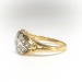 Art Deco Diamond Ring Vintage Circa 1930's .68ct t.w. Cocktail Anniversary Right Hand Ring 14k Yellow White Gold