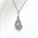 Art Deco Diamond Pendant Vintage 1930's .62ct t.w. Filigree Antique Diamond Wedding Anniversary Necklace 14k White Gold 16' Inch Chain