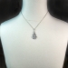 Art Deco Diamond Pendant Vintage 1930's .62ct t.w. Filigree Antique Diamond Wedding Anniversary Necklace 14k White Gold 16' Inch Chain