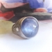 Vintage Star Sapphire Diamond Ring Retro 1950's 22.82ct t.w.Blue Gray Purple Star Sapphire Cocktail Birthstone Anniversary Ring Platinum