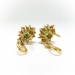 Vintage Tiffany & Co Emerald Diamond Earrings Estate 2.08ct t.w. Emerald Asscher Marquise Cut Diamond Studs Omega Backs 18k Yellow Gold
