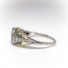 Art Deco Engagement Ring Vintage 1930's .42ct t.w. Transitional Cut Five Stone Diamond Filigree Antique Wedding Ring 18k White Yellow Gold