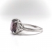 Vintage Purple Spinel Diamond Ring Mid-Century Retro 1940's 2.93ct t.w. Grape Natural Spinel Cocktail Statement Ring 14k White Gold