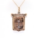 Antique Diamond Anchor Locket Victorian 1880's Rose Cut Diamond Pendant Vintage Memento Mori Necklace 14k Rose Gold