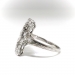 Art Deco Diamond Ring Vintage 1930's .74ct t.w. Antique Filigree Hand Engraved Marquise Cut Engagement Wedding Cocktail Ring Platinum