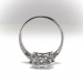 Art Deco Diamond Ring Vintage 1930's .74ct t.w. Antique Filigree Hand Engraved Marquise Cut Engagement Wedding Cocktail Ring Platinum
