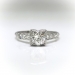 Art Deco Engagement Ring Circa 1930's .77ct t.w. Vintage Old European Cut Antique Anniversary Unique Wedding Ring Platinum