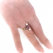 Antique Edwardian Pink Tourmaline, Pearl and Rose Cut Diamond Ring 18K Platinum