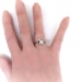 Art Deco Diamond Filigree Ring O Romance 18K White Gold