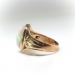 Antique Art Nouveau Oval Opal Solitaire Ring 12K Yellow Gold