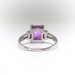 Vintage 3.18ct. t.w. Pink Sapphire and Diamond Baguette Ring Platinum