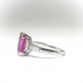 Vintage 3.18ct. t.w. Pink Sapphire and Diamond Baguette Ring Platinum