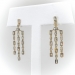 Estate Diamond Chandelier Earrings 1990's 1.10ct t.w. 1' Inch Long Bezel Set Baguette Round Drop Wedding Earrings 18k Yellow Gold