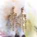 Estate Diamond Chandelier Earrings 1990's 1.10ct t.w. 1' Inch Long Bezel Set Baguette Round Drop Wedding Earrings 18k Yellow Gold