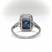 Edwardian Sapphire Diamond Ring Circa 1920's .85ct t.w. Antique Toi Et Moi Blue Sapphire Birthstone Something Blue Wedding Ring Platinum