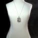 Retro 1940's Pearl  and Old European Cut Diamond Pendant 14K and Platinum on 30 in. Chain