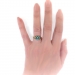 Antique Victorian Turquoise and Diamond Flower Ring 14K