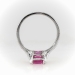 Art Deco Natural Pink 2.23ct t.w. Sapphire & Diamond Ring Platinum