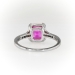 Art Deco Natural Pink 2.23ct t.w. Sapphire & Diamond Ring Platinum