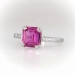 Art Deco Natural Pink 2.23ct t.w. Sapphire & Diamond Ring Platinum