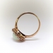 Antique Natural Crystal Opal and Old Cut Diamond Ring 14K