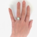 Antique Natural Crystal Opal and Old Cut Diamond Ring 14K