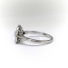 Vintage 1940Ã¢Â€Â™s .68ct t.w. Square Step Carre Cut Diamond Halo Engagement Wedding Ring Platinum