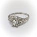 Art Deco Engagement Ring Vintage 1930's .73ct t.w. Transitional Cut Diamond Wedding Ring Platinum