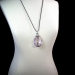 Rare Art Deco 1930's Briolette Amethyst and Old Cut Diamond Onyx Statement Platinum Pendant with Black Zircon Necklace 