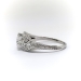 Art Deco 9 Diamond Engagement Ring Platinum